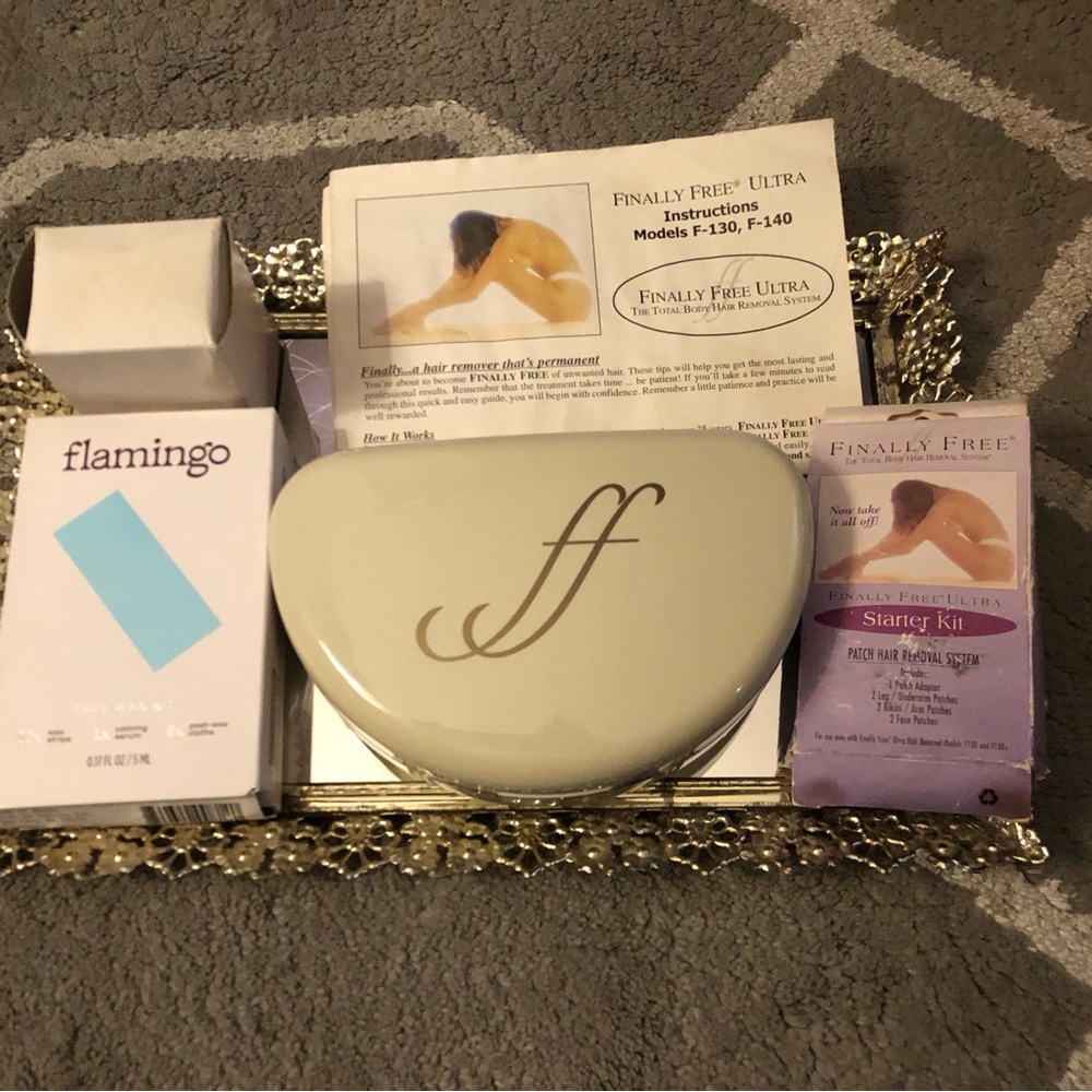 Finally Free Ultra Hair Removal Electrolysis Device + Starter Pack & Wax Kit